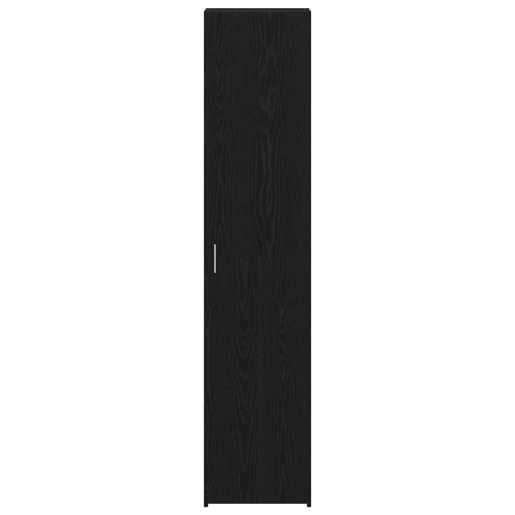 Aparador - Bufete - Móvel de apoio Carvalho Preto 40 x 42,5 x 185 cm pt1583