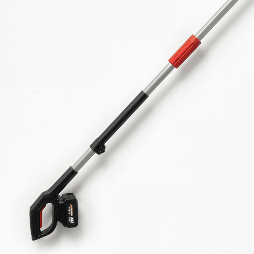 Outsunny Motosserra de Bateria Extensível 1,94-2,56 m Motosserra Elétrica com Motor de 300 W 2 Baterias de 4,0 Ah Carregador Duplo Bloqueio Lubrificação Automática Correia 6 ms para Podar Árvores