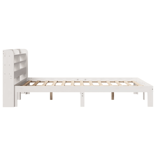 Estrutura De Cama Dupla para adultos c cabeceira - 140x190 cm branco Estrutura De Cama Dupla para adultos c cabeceira - 140x190 cm branco