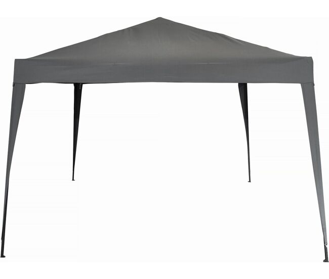 Pérgola plegable de jardín <> - 9 m² - 3 x 3 m - gris