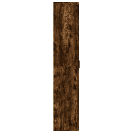 Armário alto - Bufete - Móvel de apoio 60x35x180 cm derivados madeira carvalho fumado pt1370