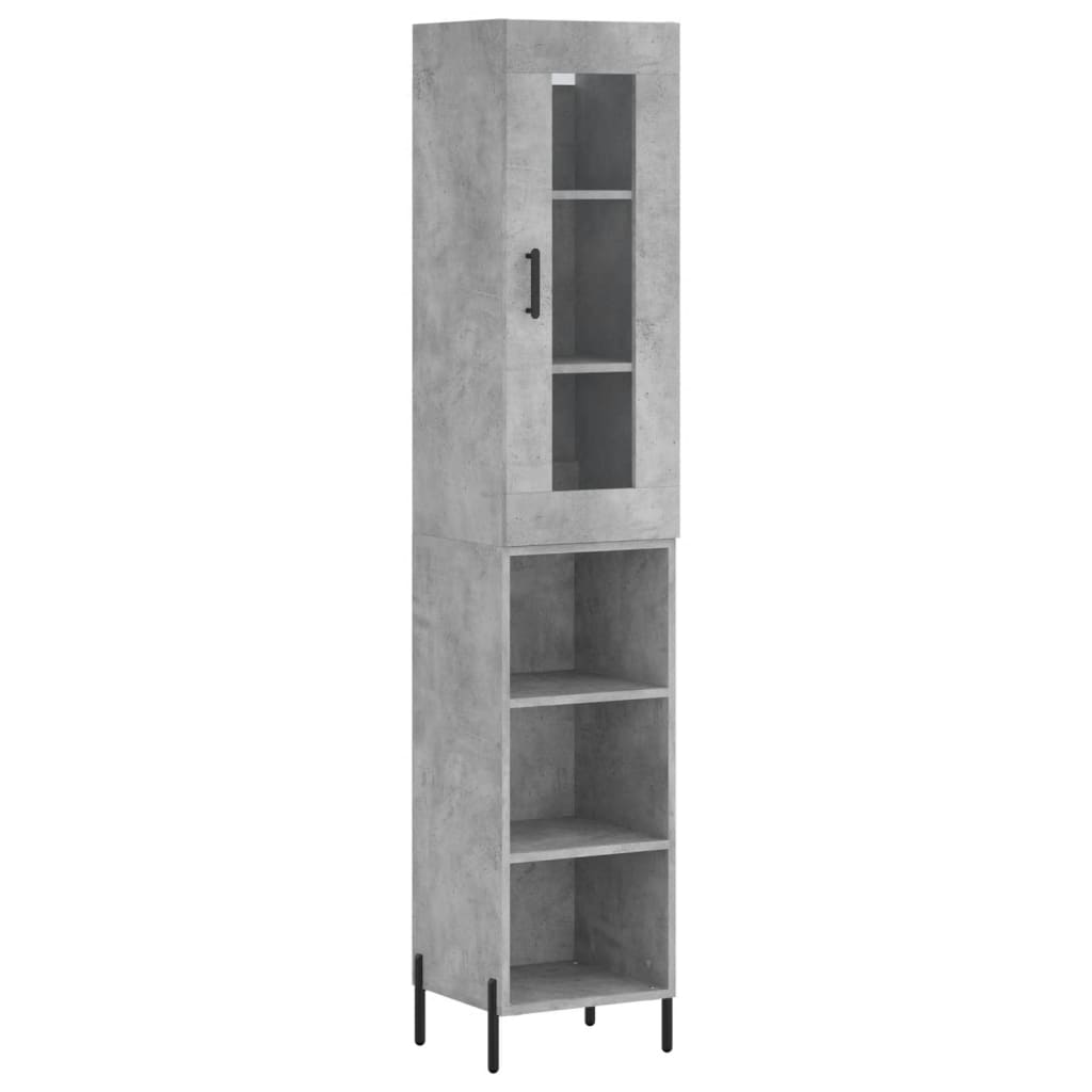 Aparador - Mueble de almacenamiento 34 Gris