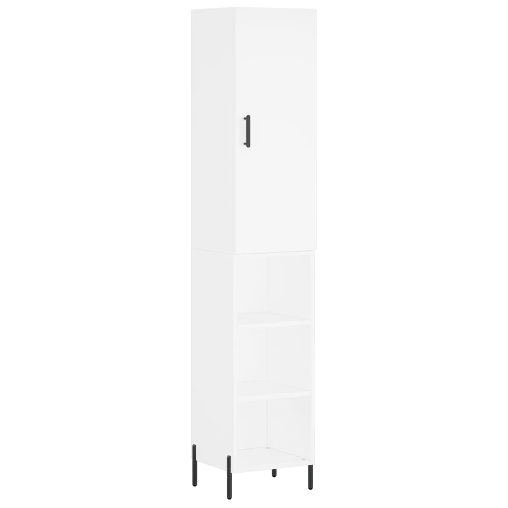 Aparador alto - Mueble de almacenamiento 34 Blanco