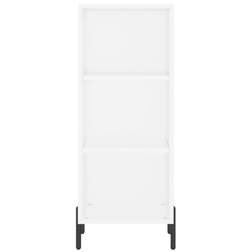 Armário alto - Bufete - Móvel de apoio 34,5x34x180 cm madeira processada branco pt575