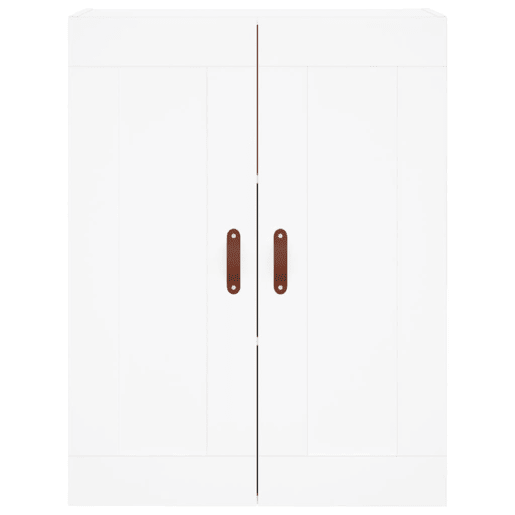 Armário alto - Bufete - Móvel de apoio 69,5x34x180 cm derivados de madeira branco pt736