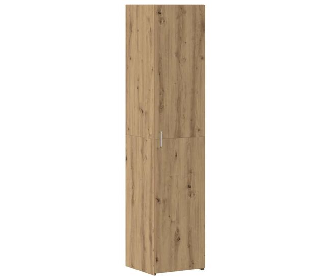 Aparador alto - mueble de almacenamiento roble artesanal 40 x 42,5 x 185 cm es1546