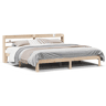 Estrutura de Cama de casal moderno com cabeceira 200x200 cm pinho maciço
