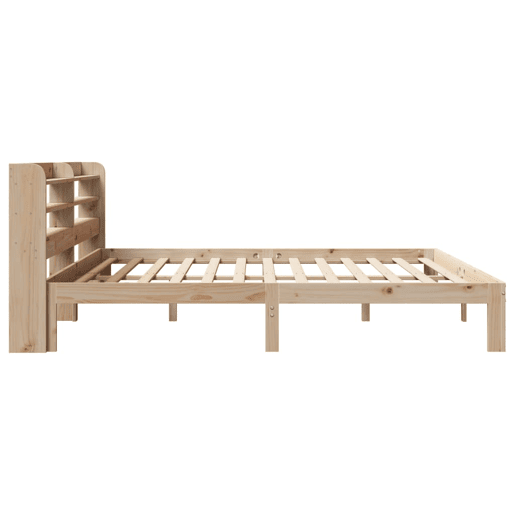 Estrutura de Cama de casal moderno com cabeceira 200x200 cm pinho maciço
