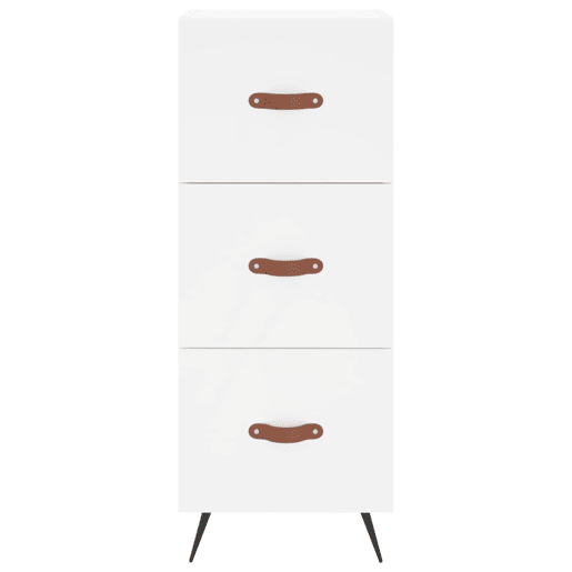 Armário alto - Bufete - Móvel de apoio 34,5x34x180 cm madeira processada branco pt596 Armário alto - Bufete - Móvel de apoio 34,5x34x180 cm madeira processada branco pt596