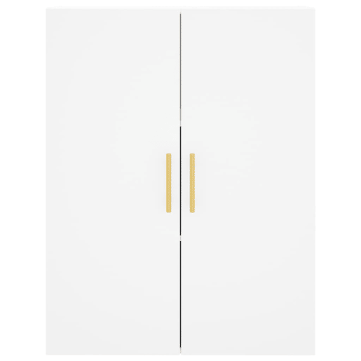 Armário alto - Bufete - Móvel de apoio 69,5x34x180 cm derivados de madeira branco pt675