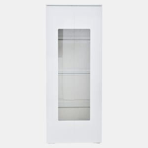 Vitrine 70x40x173 cm - 2 portas acrílicas, LED, vidro temperado, alto brilho - Branco