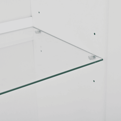 Vitrine 70x40x173 cm - 2 portas acrÃlicas, LED, vidro temperado, alto brilho - Branco Vitrine 70x40x173 cm - 2 portas acrÃlicas, LED, vidro temperado, alto brilho - Branco