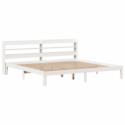 Estrutura De Cama Dupla para adultos c cabeceira - 200x200 cm branco