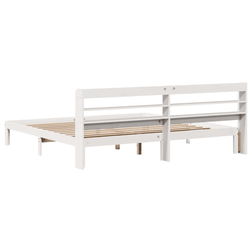 Estrutura De Cama Dupla para adultos c cabeceira - 200x200 cm branco