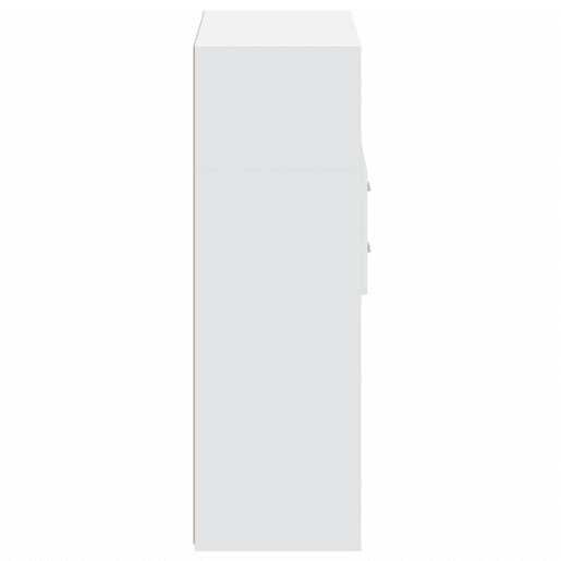 Armário alto - Bufete - Móvei de apoio 80x42,5x124 cm derivados de madeira branco pt3209
