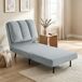 Sofá Cama Individual Terciopelo, Metal HOMCOM Sofá Cama Individual Terciopelo, Metal HOMCOM Gris