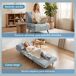 Sofá Cama Individual Terciopelo, Metal HOMCOM Sofá Cama Individual Terciopelo, Metal HOMCOM Gris