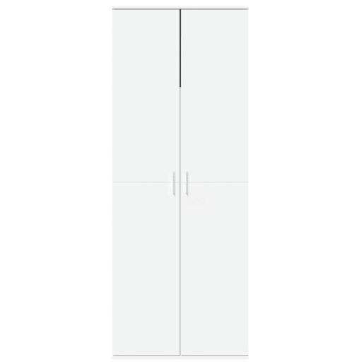 Armário alto - Bufete - Móvel de apoio 70x35x180 cm derivados de madeira branco pt1235