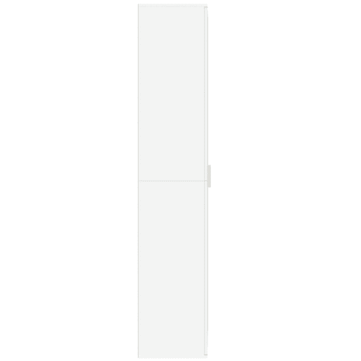 Armário alto - Bufete - Móvel de apoio 70x35x180 cm derivados de madeira branco pt1235