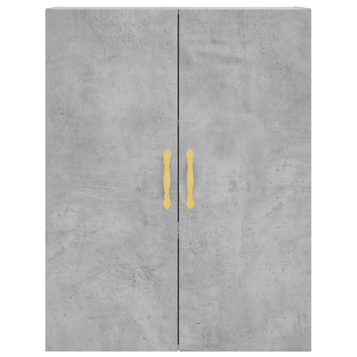 Armário alto - Bufete - Móvel de apoio 69,5x34x180 cm derivados de madeira cinza cimento pt905