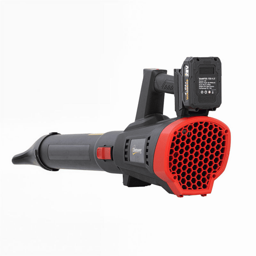 Outsunny Soprador de Folhas Sem Fios 18V com 2 Baterias 4.0Ah e Carregador Motor Sem Escovas 600W 3 Velocidades Correia para Ombro 149 kmh Soprador a Bateria Leve para Folhas Poeira Neve e Resíduos 96x16,5x29 cm Preto