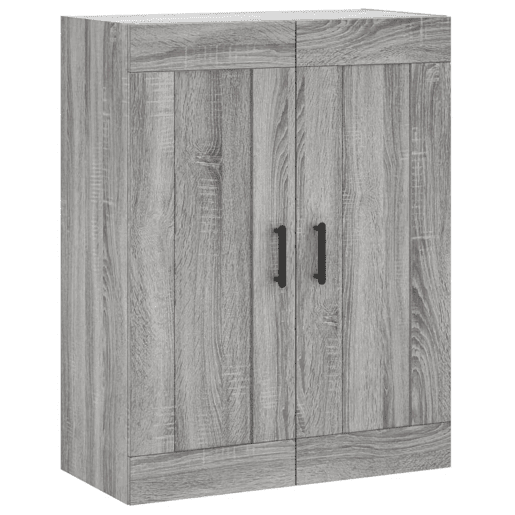 Armário alto - Bufete - Móvel de apoio 69,5x34x180 cm derivados de madeira sonoma cinza pt1139