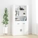 Aparador alto - Mueble de almacenamiento 80 Aparador alto - Mueble de almacenamiento 80 Blanco