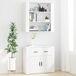 Aparador alto - Mueble de almacenamiento 80 Aparador alto - Mueble de almacenamiento 80 Blanco
