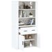 Aparador alto - Mueble de almacenamiento 80 Aparador alto - Mueble de almacenamiento 80 Blanco