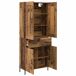Aparador alto - Mueble de almacenamiento 2 pcs 69 Aparador alto - Mueble de almacenamiento 2 pcs 69 Gris