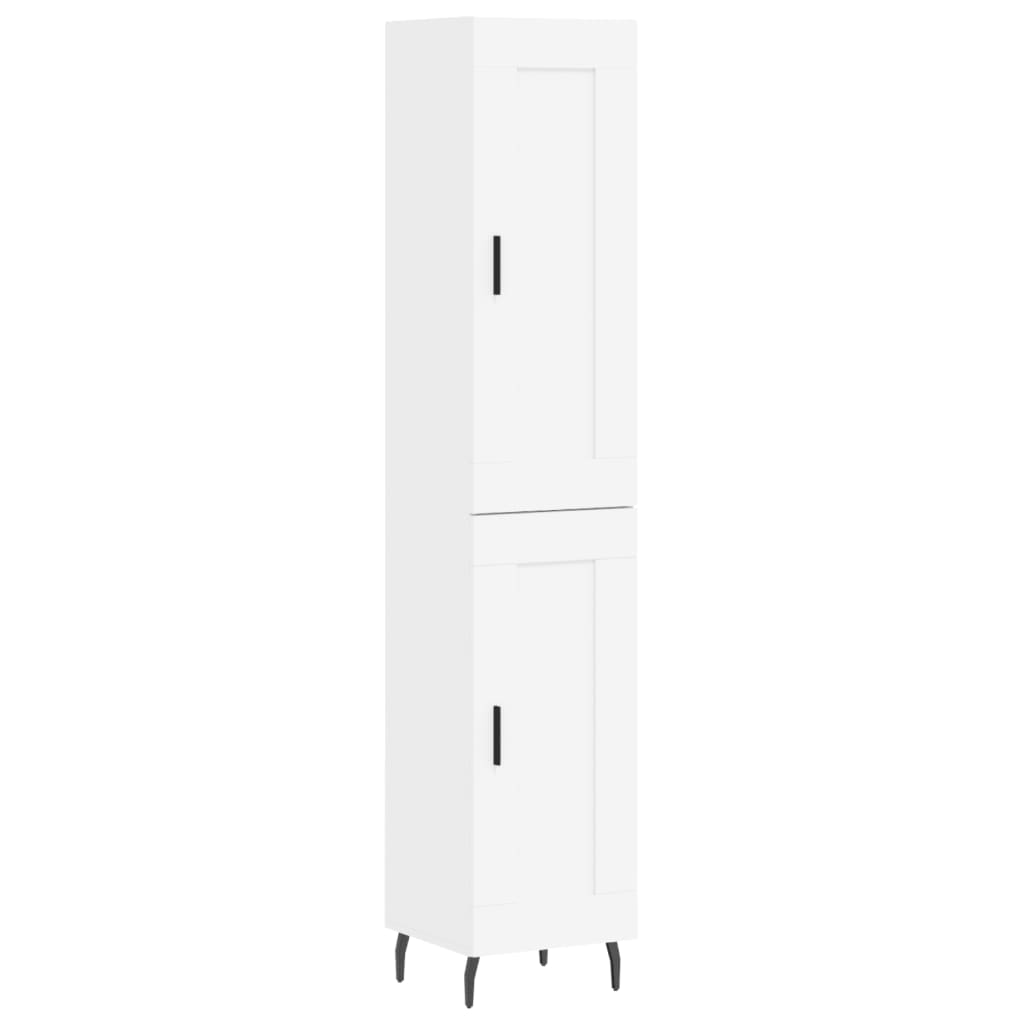 Aparador alto - Mueble de almacenamiento 34 Blanco