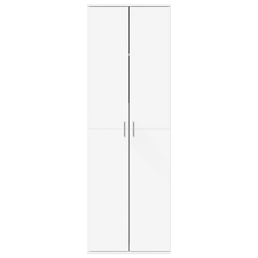 Armário alto - Bufete - Móvel de apoio 60x35x180 cm derivados de madeira branco pt1215