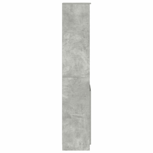 Armário alto - Móvel de apoio 37,5x35x180 cm derivados madeira cinzento-cimento pt557