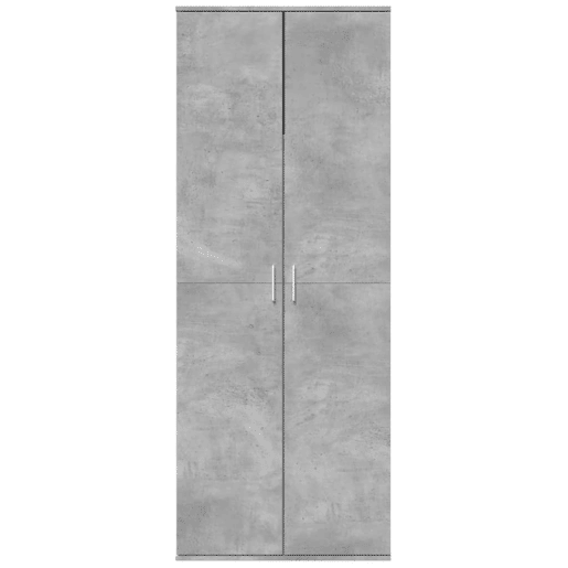 Armário alto - Bufete - Móvel de apoio 70x35x180 cm derivados de madeira cinza cimento pt1281