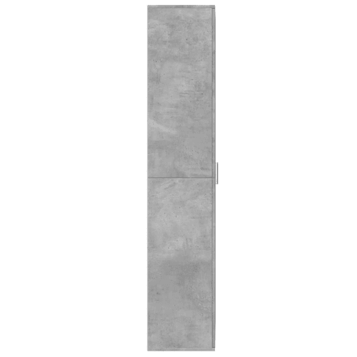 Armário alto - Bufete - Móvel de apoio 70x35x180 cm derivados de madeira cinza cimento pt1281