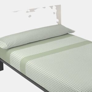 Jogo de Lençóis de 90 cm Cael Verde em Microfibra Respirável Donegal Collections