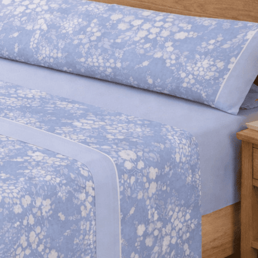 Jogo de Lençóis 90cm 144 Fios Arami Blue (3 Peças) Donegal Collections