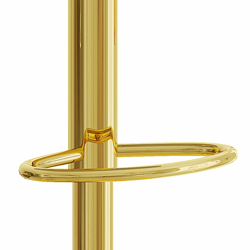 Bancos de bar (2 unidades) - Ajustáveis e giratórios a 360° - Encosto em PU com padrão de costura, pés metálicos dourados - Preto + Dourado