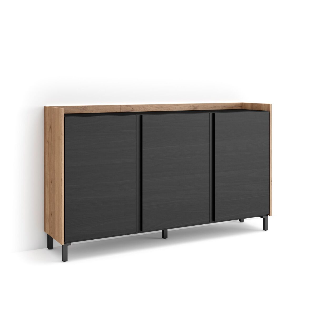 Aparador 156 Negro/ Beige