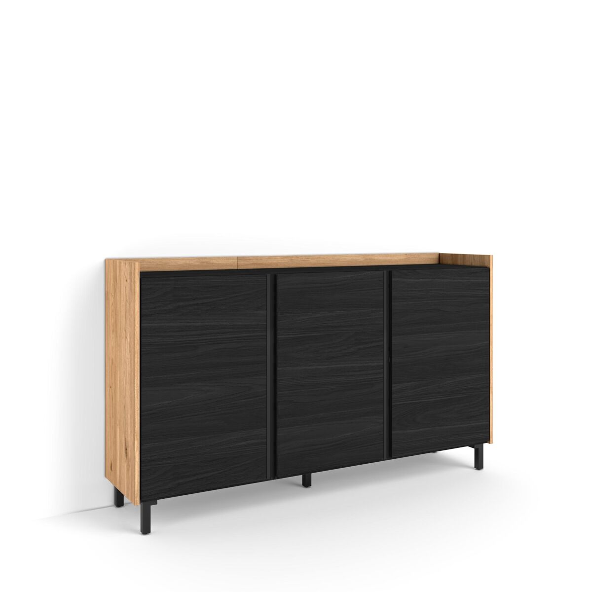 Aparador 156 Negro/ Beige