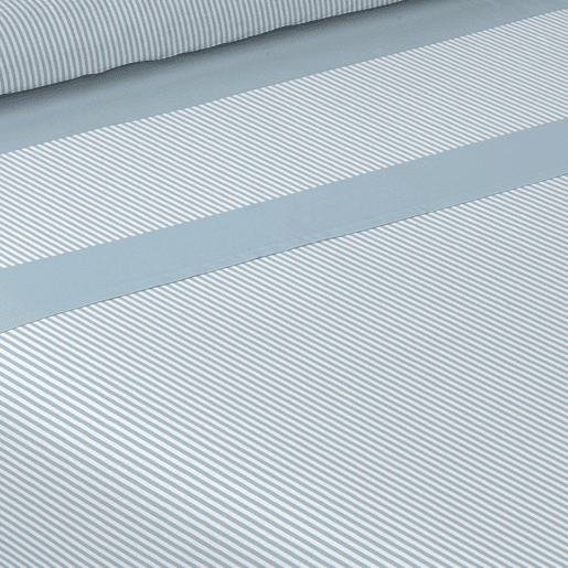 Jogo de Lençóis de 90 cm Adrel Blue em Microfibra Respirável Donegal Collections
