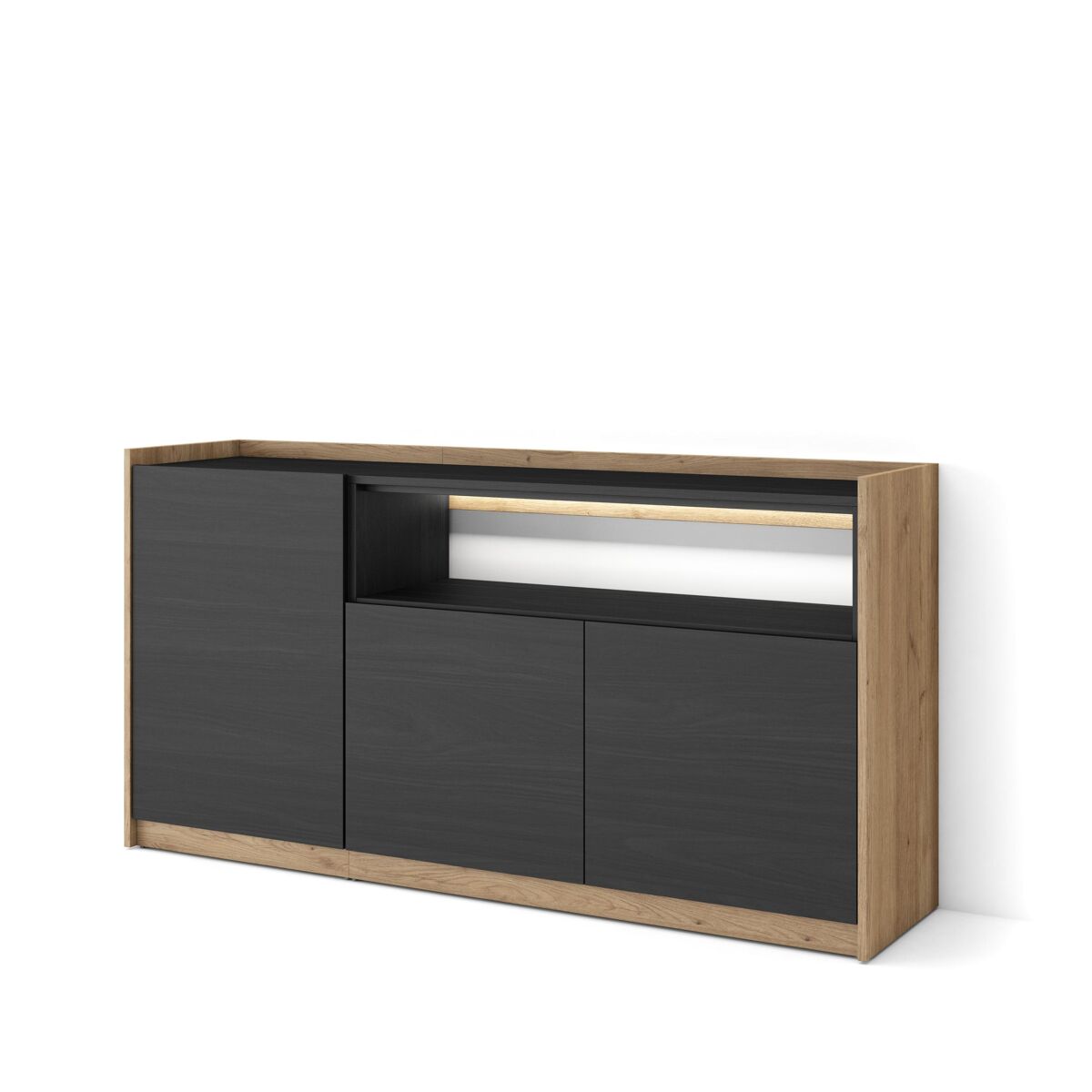 Aparador 156 Negro/ Beige