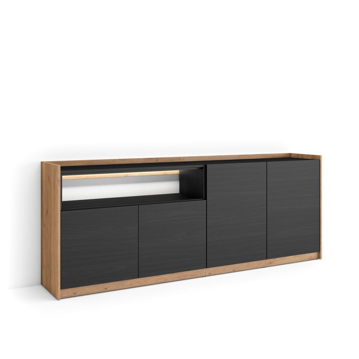 Aparador 207 Negro/ Beige