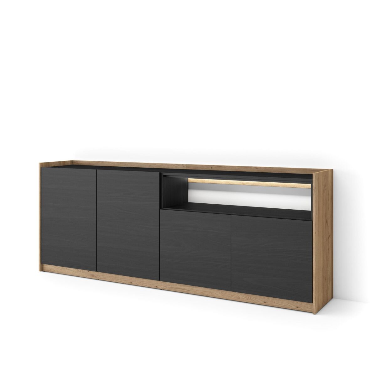 Aparador 207 Negro/ Beige