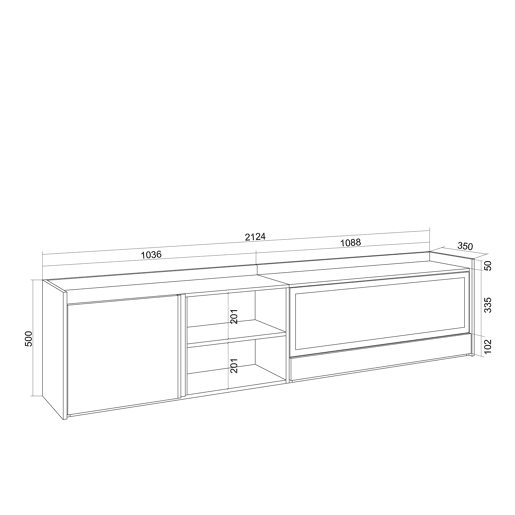 Móvel de TV, Muito espaço de arrumação, 212x35x50cm, Para televisores até 80, Lareira eléctrica XXL, LED, Estilo moderno, Branco e Carvalho soft Móvel de TV, Muito espaço de arrumação, 212x35x50cm, Para televisores até 80, Lareira eléctrica XXL, LED, Estilo moderno, Branco e Carvalho soft