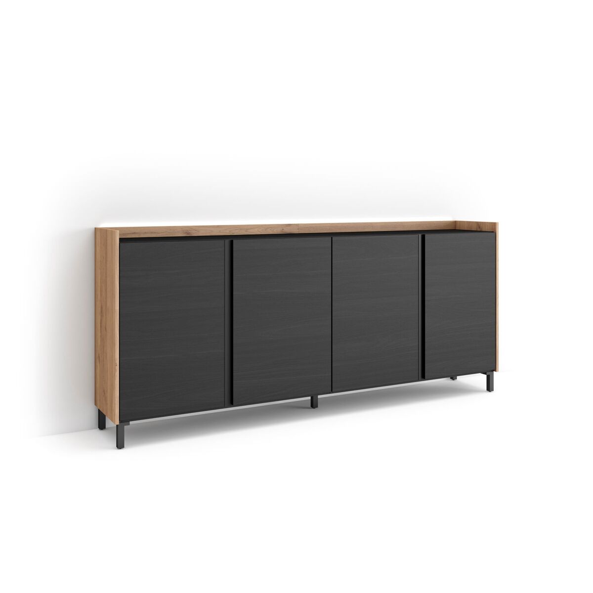 Aparador 207 Negro/ Beige