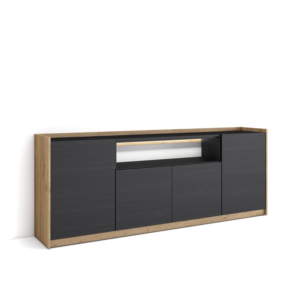 Aparador 207 Negro/ Beige
