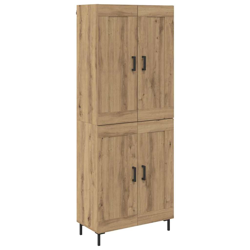 Aparador alto - Mueble de almacenamiento 69 Roble Artisan