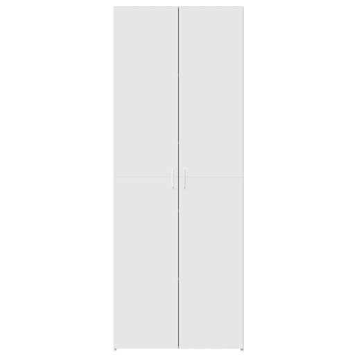 Armário alto - Bufete - Móvel de apoio 70x42,5x185 cm derivados de madeira branco pt1237