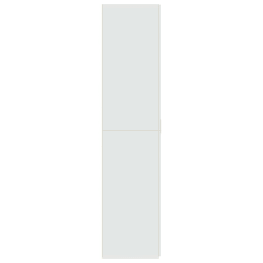 Armário alto - Bufete - Móvel de apoio 70x42,5x185 cm derivados de madeira branco pt1237